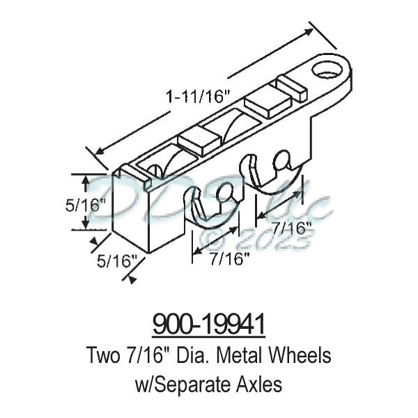 Sliding Window Rollers 900-19941 1