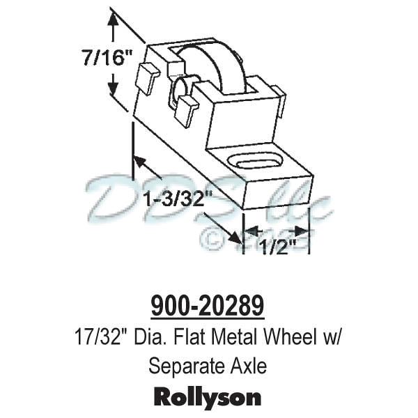 Sliding Window Rollers 900-20289 1