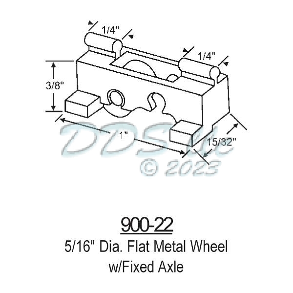 Sliding Window Rollers 900-22 1