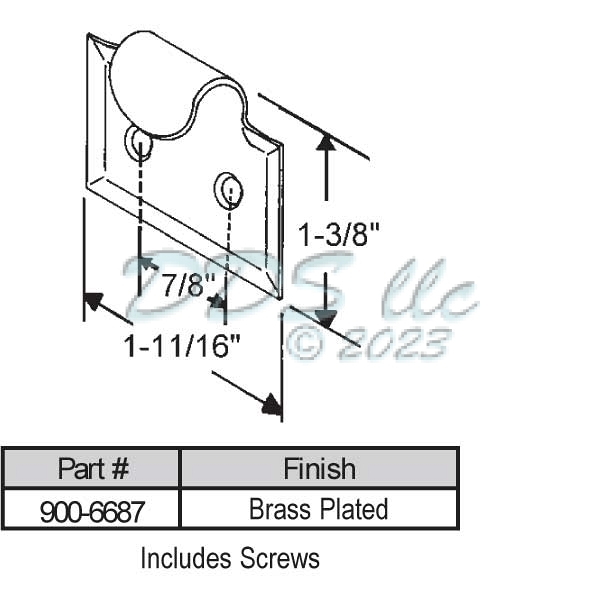 Extruded Sash Handles & Lifts 900-6687 1