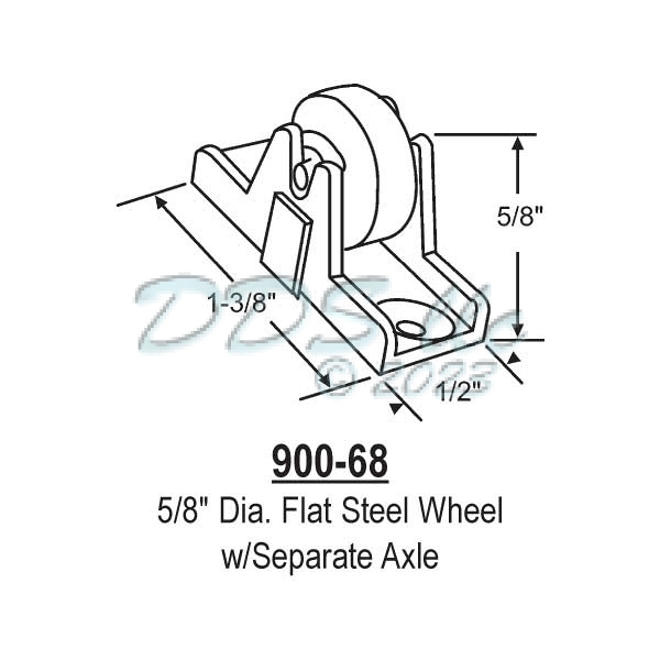 Sliding Window Rollers 900-68 1