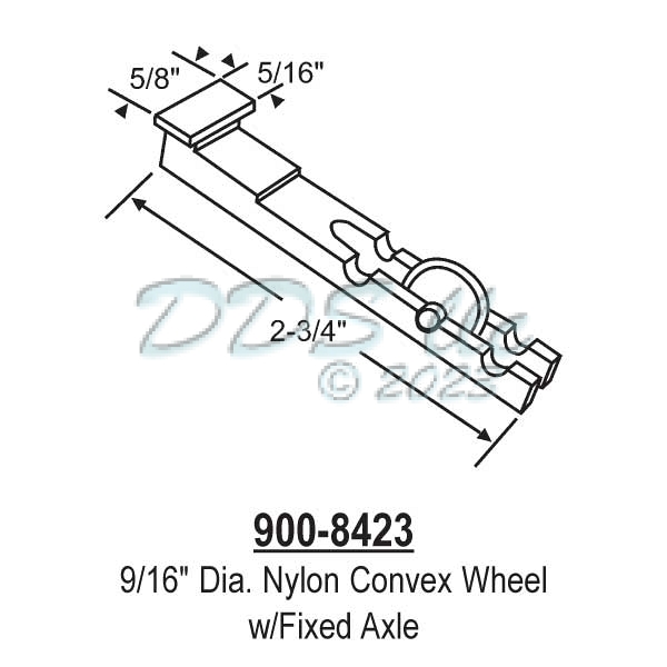 Sliding Window Rollers 900-8423 1