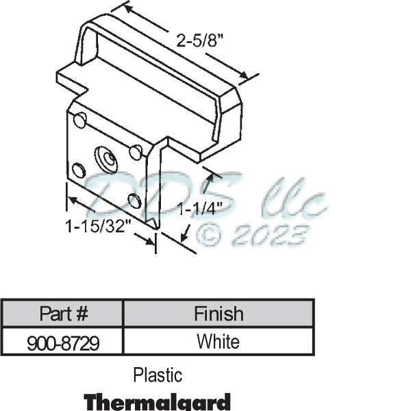 Extruded Sash Handles & Lifts 900-8729 1