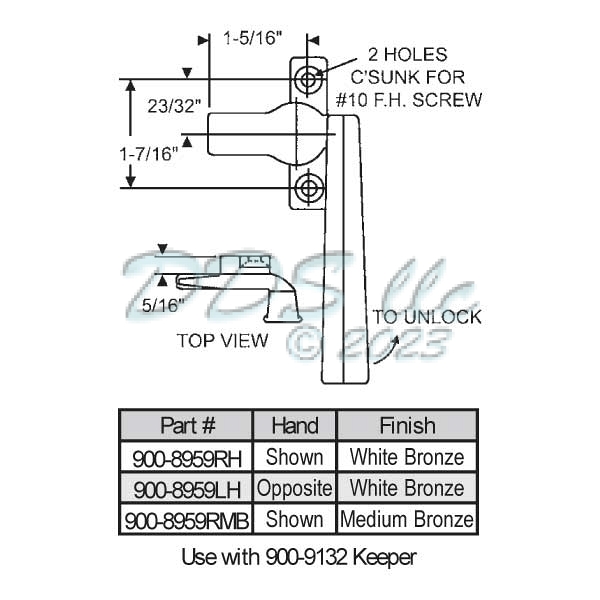 Handle Project Out 900-8959RMB 1