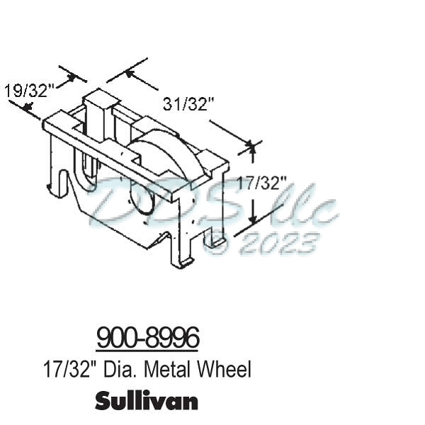 Sliding Window Rollers 900-8996 1