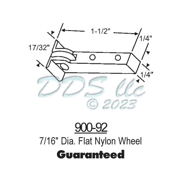 Sliding Window Rollers 900-92 1