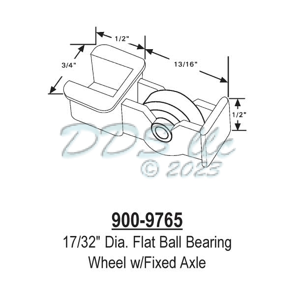 Sliding Window Rollers 900-9765 1