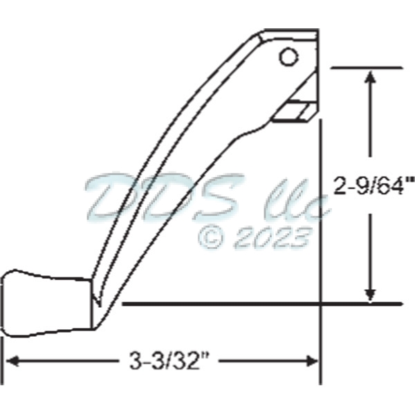 Folding Handle Beige 37-109fh-9 1