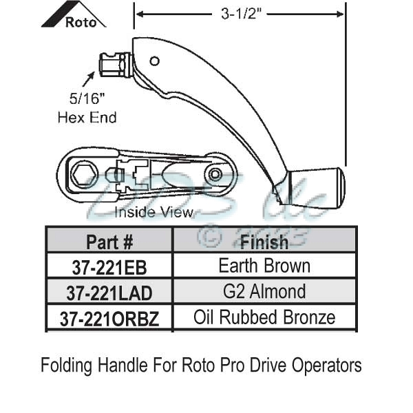 Folding Crank Handle Oil 37-221orbz 1