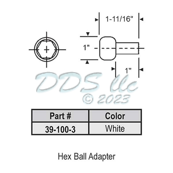 Adapter White 39-100-3 1