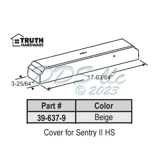 Cover for Sentry II 39-637-9 1
