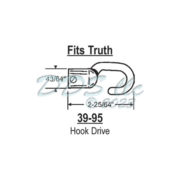 HOOK (FITS TRUTH ANGLE DRIVE) Model Number 39-95 1