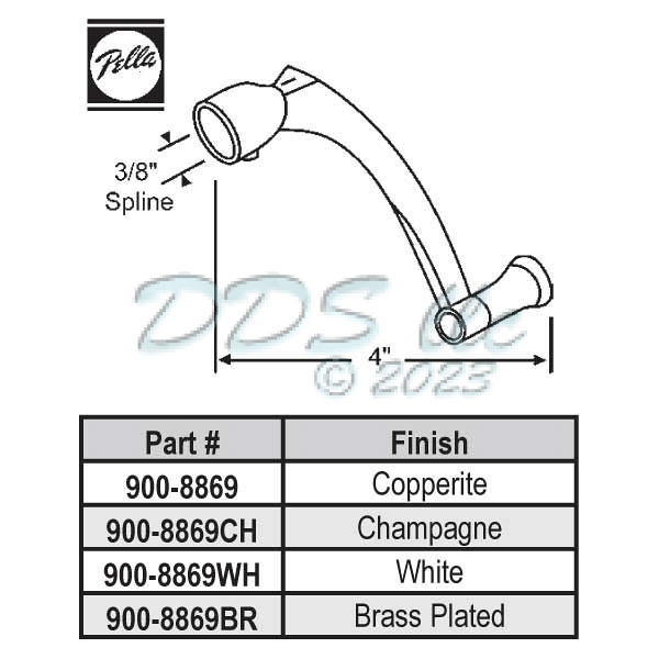 Pella Copperite Crank Handle 900-8869 1