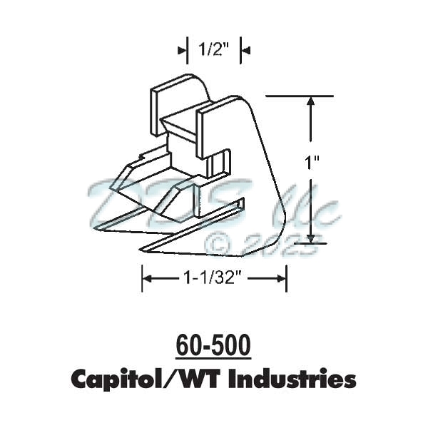 Sash Bottom Bracket Capital - WT Industries 60-500 1