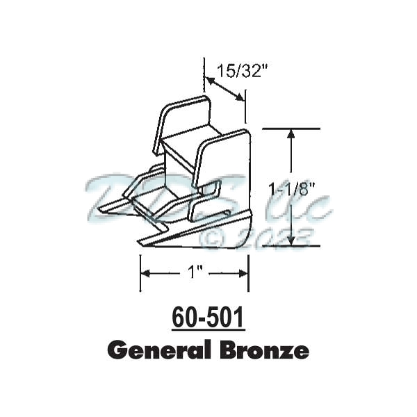 Sash Bottom Bracket General Bronze 60-501 1