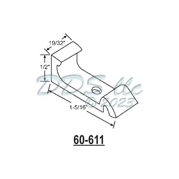 Metal Sash Guide 60-611 1